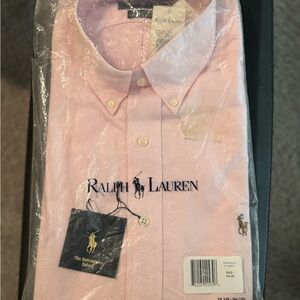 Ralph Lauren Men’s Light Pink Button-Down Oxford Shirt